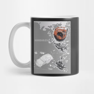 Kanban EV - Board Games Design - Movie Poster Style - Board Game Art Mug